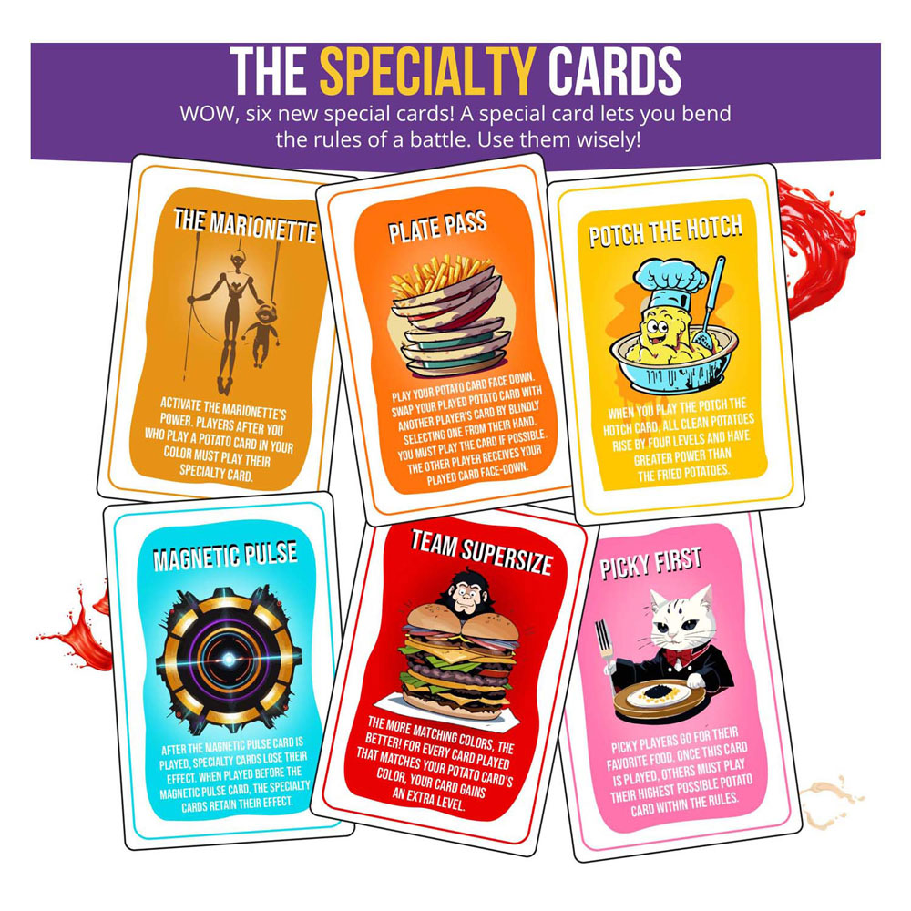 Jeu de cartes de pommes de terre frites édition frite (anglais)