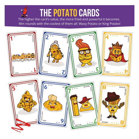 Jeu de cartes de pommes de terre frites édition frite (anglais)