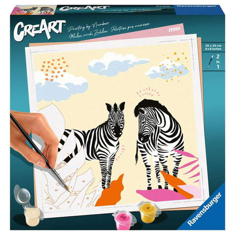 Peinture par numéro - Zebra