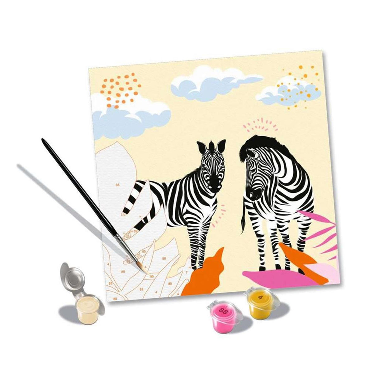 Peinture par numéro - Zebra