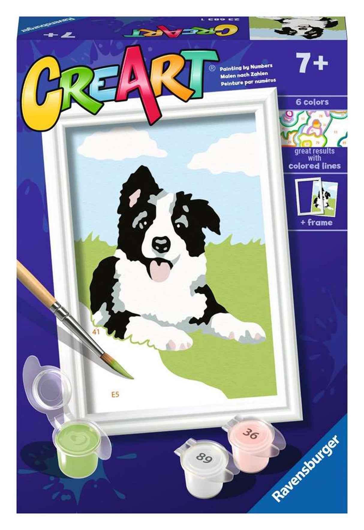 Ravensburger Creart peinture sur le numéro Border Collie