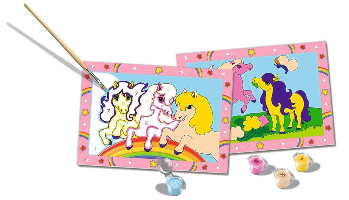 Ravensburger Creart Painting au numéro - Jumping Poneys