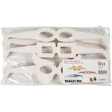 Verres Creativ company, h : 4,5-10 cm, l : 32 cm, blanc, 160 pièces 1 boîte