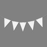 Drapeaux d'entreprise Creativ, h : 20 cm, l : 14,5 cm, 300 g, blanc, 10 pièces 1 boîte