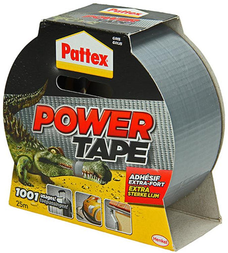 Pattex 1001840 - power tape 25m grijs bl | 6 stuks