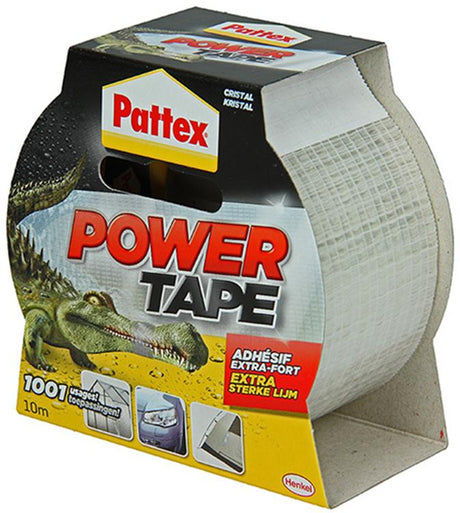 Pattex power tape 10 m transparant | ducttape waterdicht | extreem sterk premium grip.