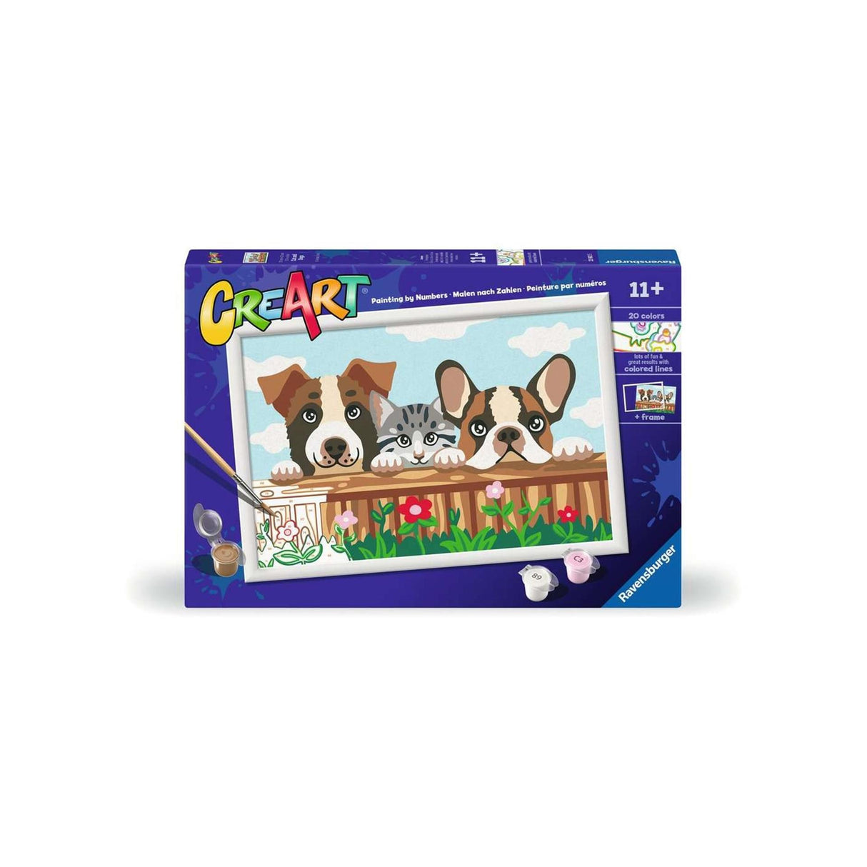 Ravensburger creart peinture par numéro - chat et chiens