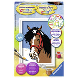 Ravensburger peinture par numéro look cheval - paquet de loisirs