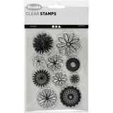 Creativ Company Silicone Stamps Fleurs, 1 feuille