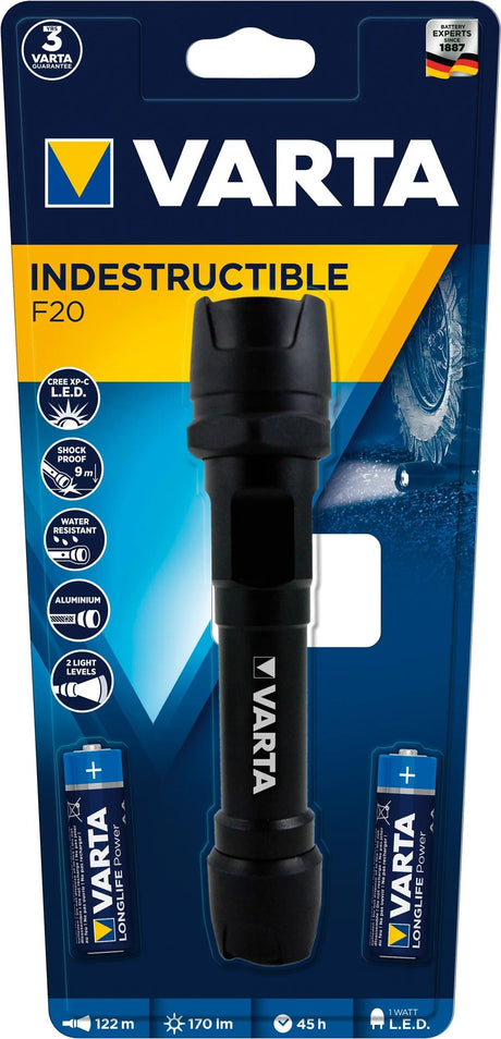 Varta taschenlampe indestructible f20 lampe indestructible f20