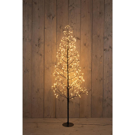 Anna's collection verlichte kerstboom 720led classic warm h150cm met flits functie, dimmer en timer ip44