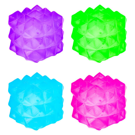 Toi-toys squishdough knijpkubus geometrisch, 6 cm