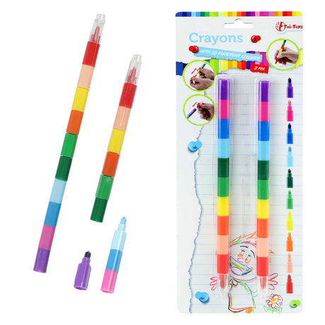 Crayon de cire Toi-toys 10 en 1, 2 pcs.