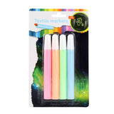 Toi-toys squeeze marqueurs textiles brillent dans le noir, 4 pcs.