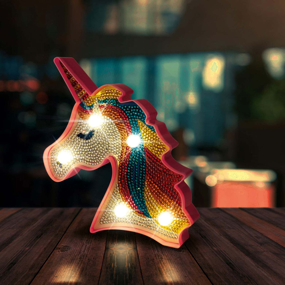 TOI-TOYS Diamond Painting Lampe Unicorn