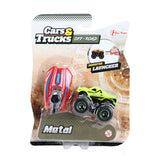 Les camions de voitures TOI-TOYS sauvent un mini-camion monstre
