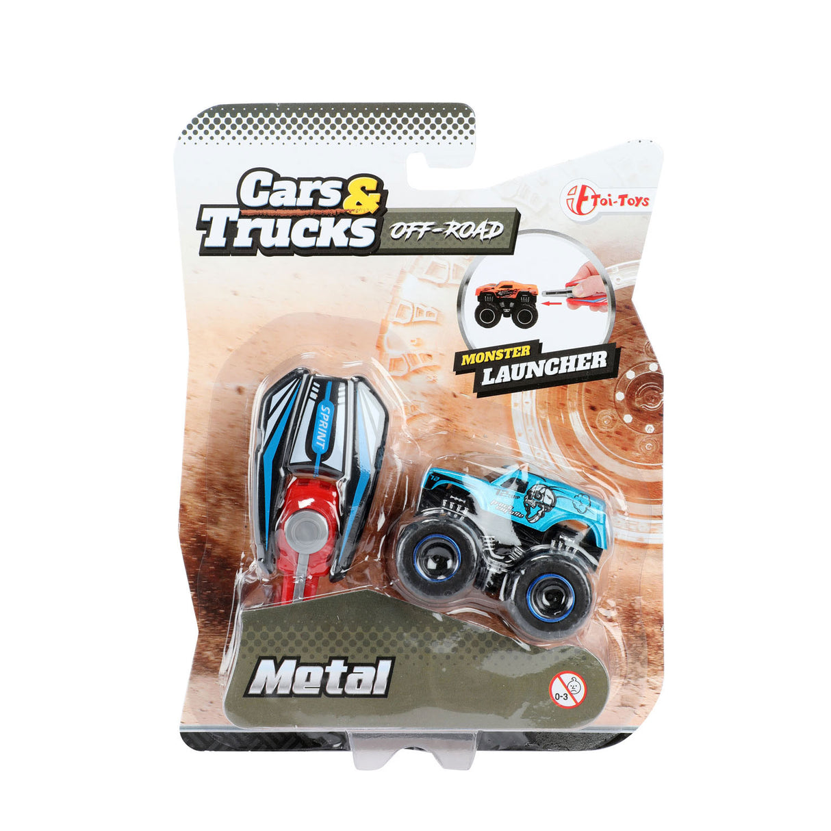 Les camions de voitures TOI-TOYS sauvent un mini-camion monstre