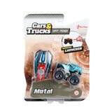 Les camions de voitures TOI-TOYS sauvent un mini-camion monstre