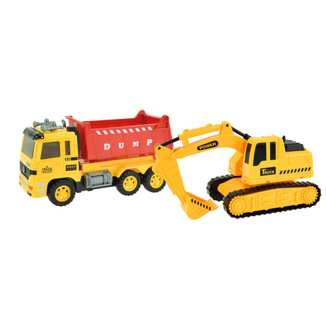 Voitures camions véhicule camion-benne avec pelle