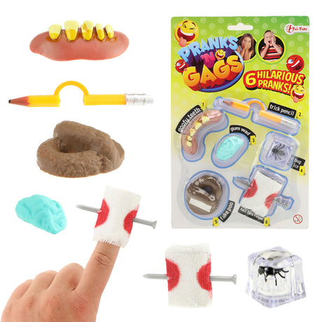 Toi-toys toi toys jouets farces 6 pièces sur carte