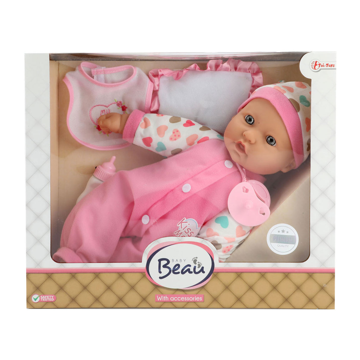 Toi-toys baby beau poupée avec biberon et bavoir, 40 cm