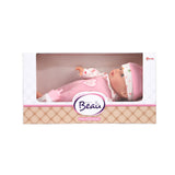 Poupée bébé couchée Beau baby avec biberon, 30 cm