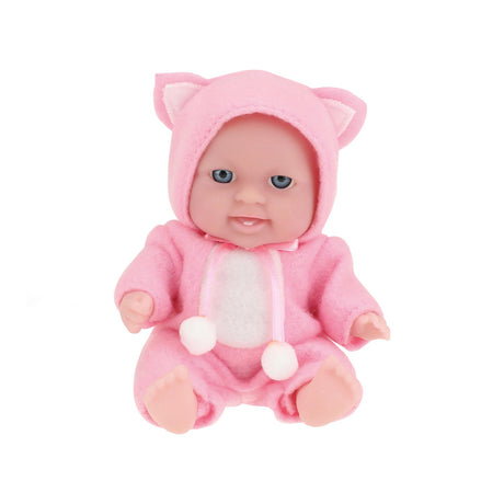 Toi-toys poupée avec ensemble de vêtements 14 cm rose clair