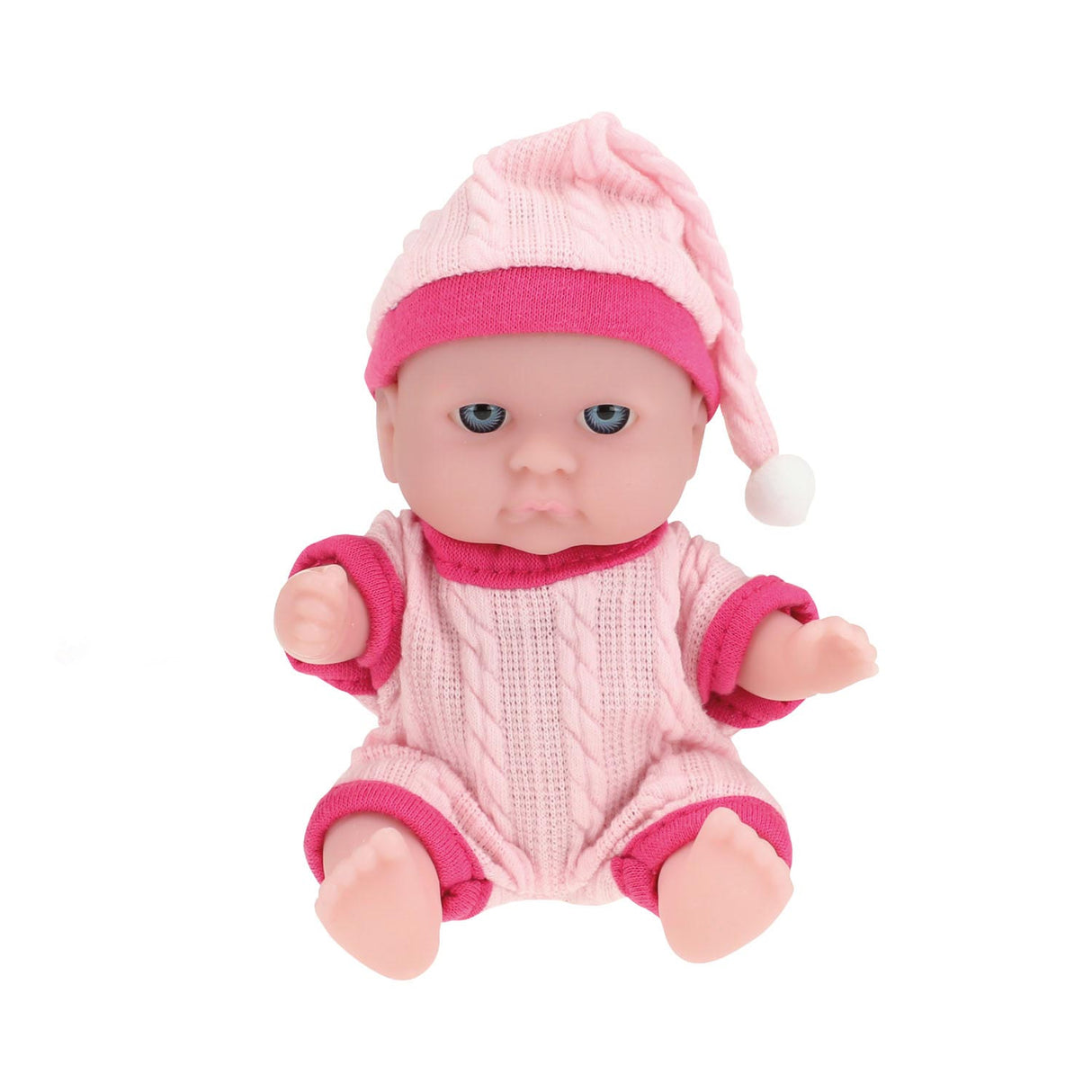 Toi-toys poupée avec ensemble de vêtements 14 cm rose clair