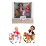 Lauren Lilly teenage dolls with horses, 12 cm