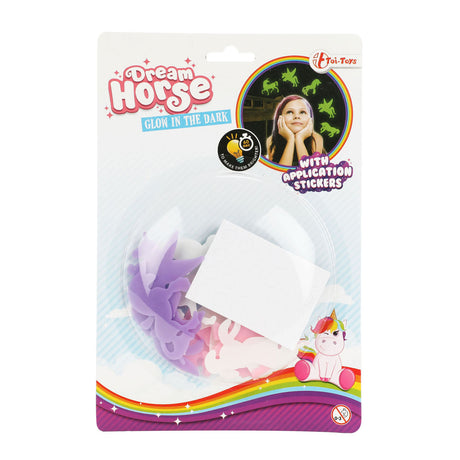 Toi-toys autocollants phosphorescents licorne