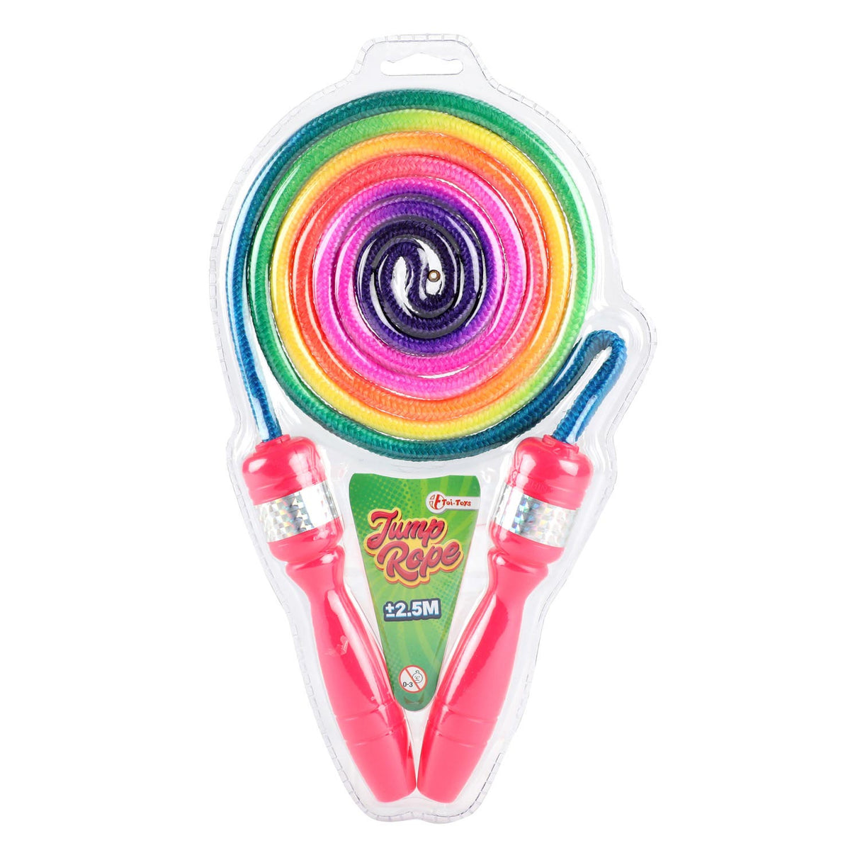 Toi-Toys Corde à sauter aux couleurs arc-en-ciel
