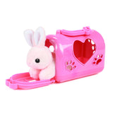 Pluchen Rabbit in the Carrying koffert