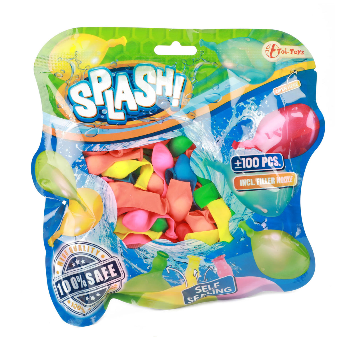 Splash Self -Closinus -Wasserballons, 100..