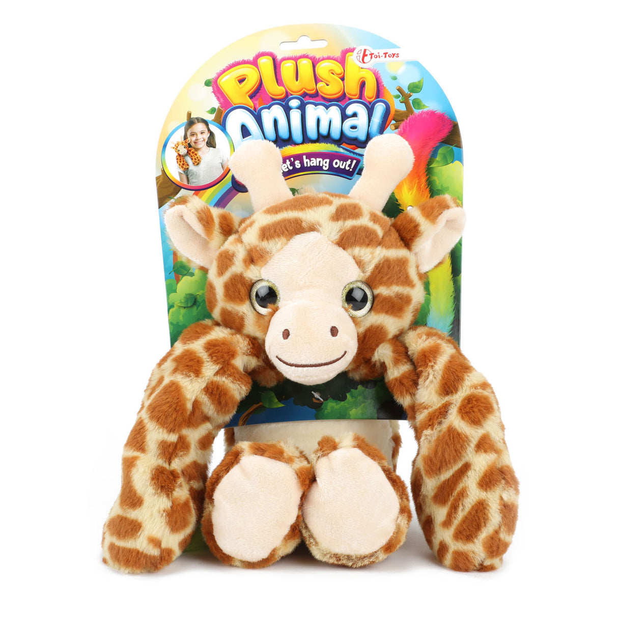 TOI-TOYS Girafe étreint avec des bras pondérés