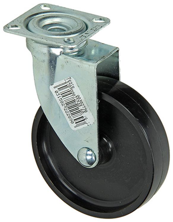 Mack by tente 1013182 - rol polyam.2 kogellagers met plaat 75mm | 6 stuks