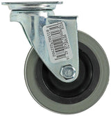 Mack by tente 1013184 - rubber rol 2 kogellagers met plaat 60mm | 12 stuks