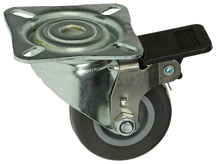 Mack by tente 1015241 - rubb. rol + rem 2 kogellagers + plaat 50mm | 18 stuks