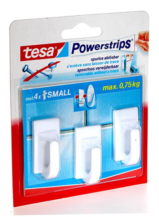 Tesa 1001526 - powerst.mini blanc classique | 6 pièces