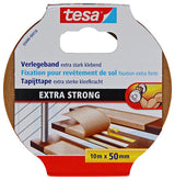 Tesa 1054488 - ruban adhésif pour tapis extra fort 10m x 50mm | 6 pièces