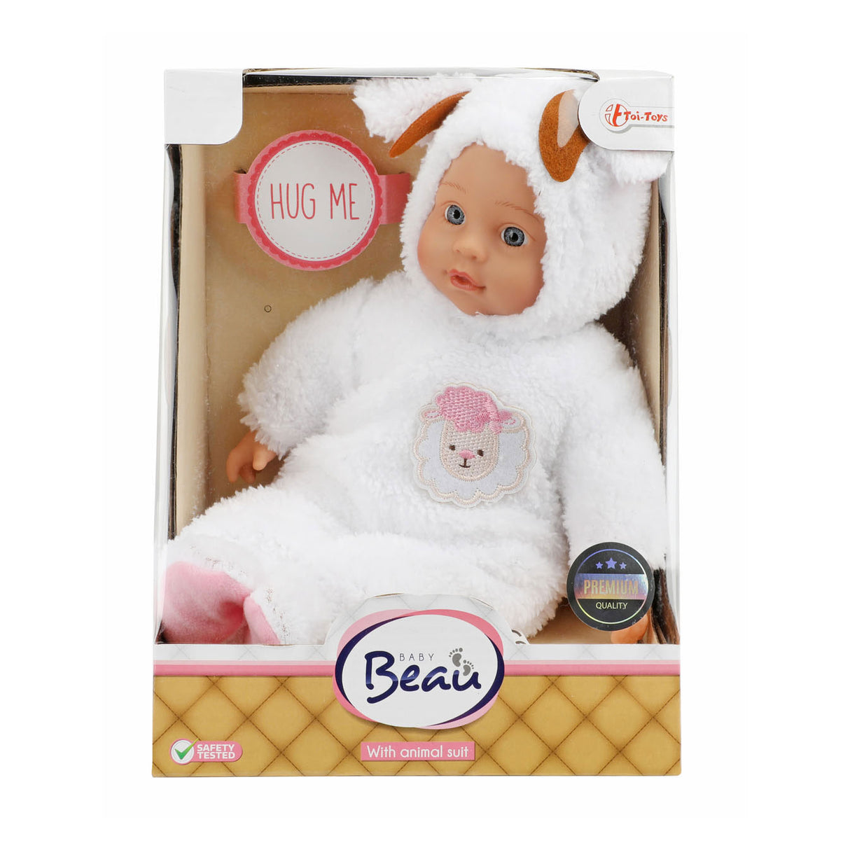 Beau baby baby pop en oveja de apoyo animal