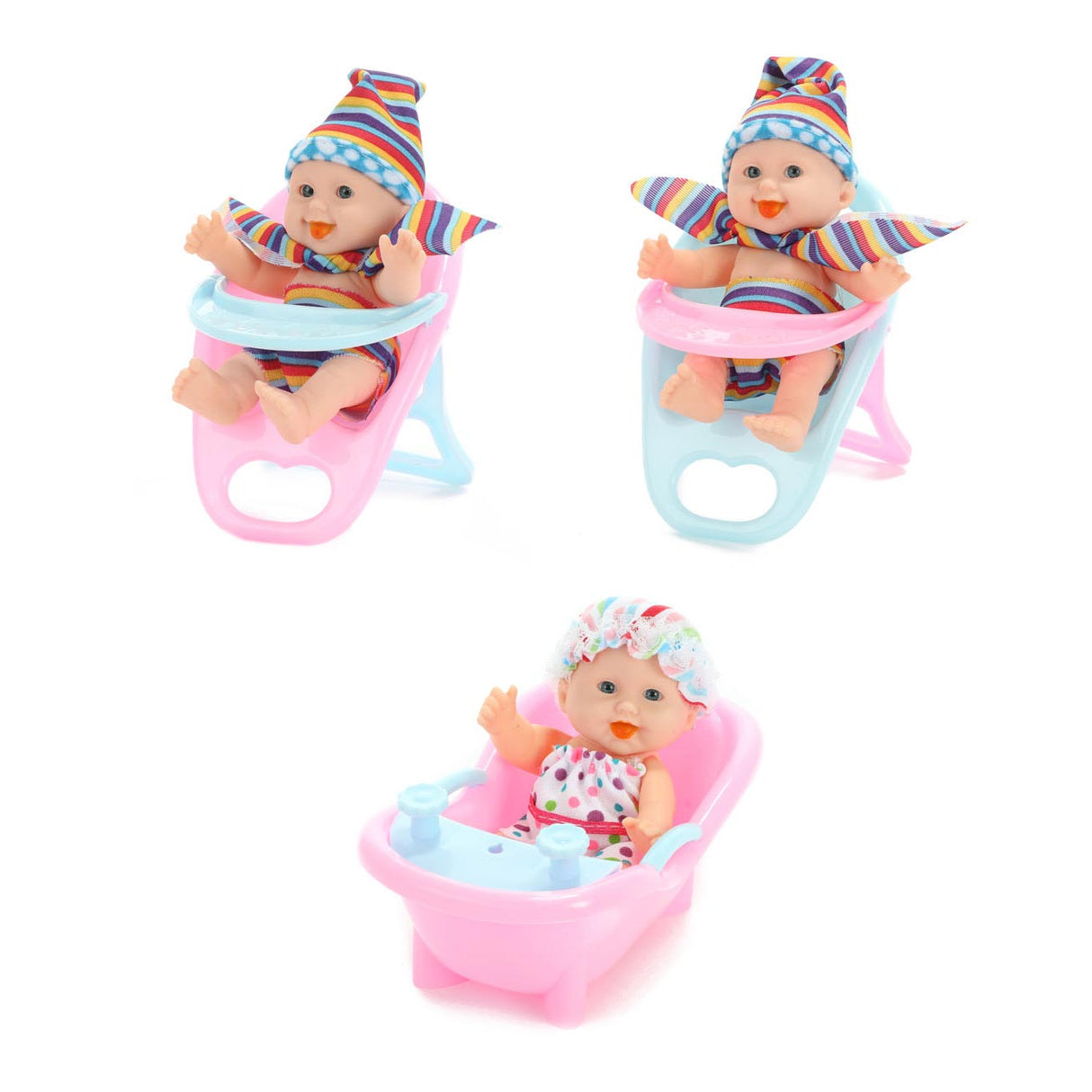 Beau baby mini poupée assise, 12 cm