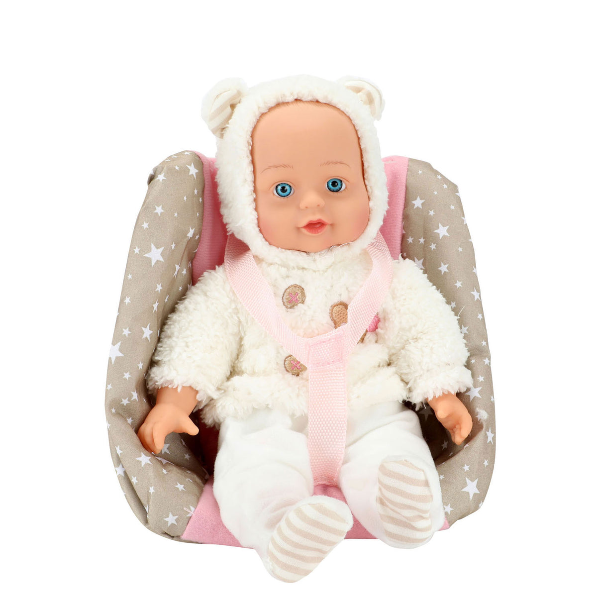 Beau baby baby docka i dockstol, 33 cm