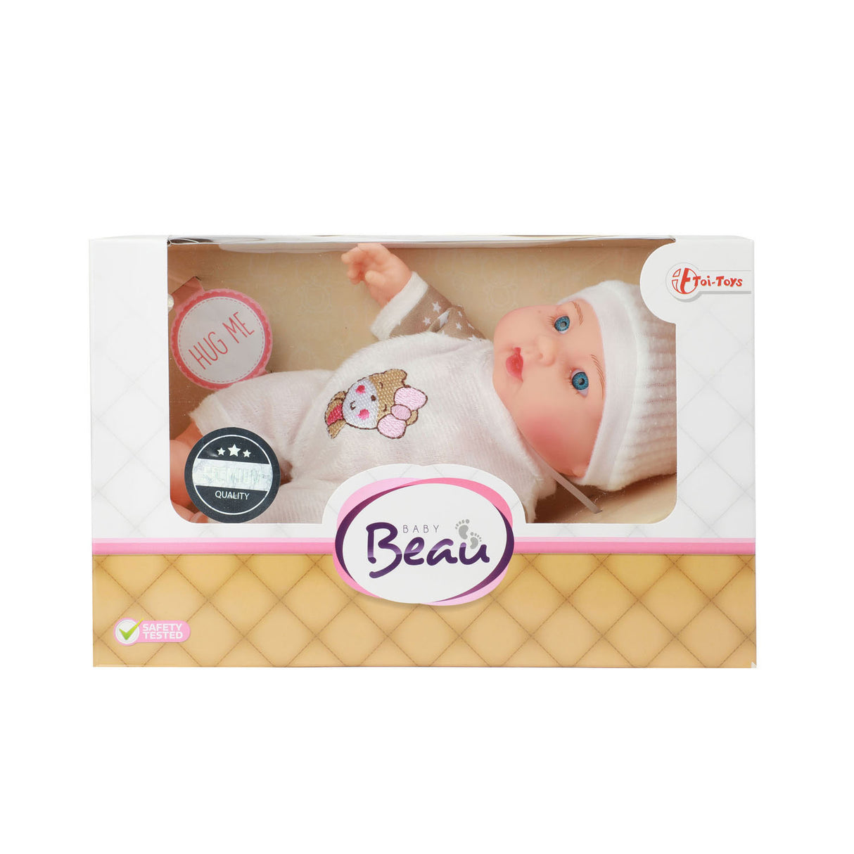 Beau baby babypop med hatt, 23 cm