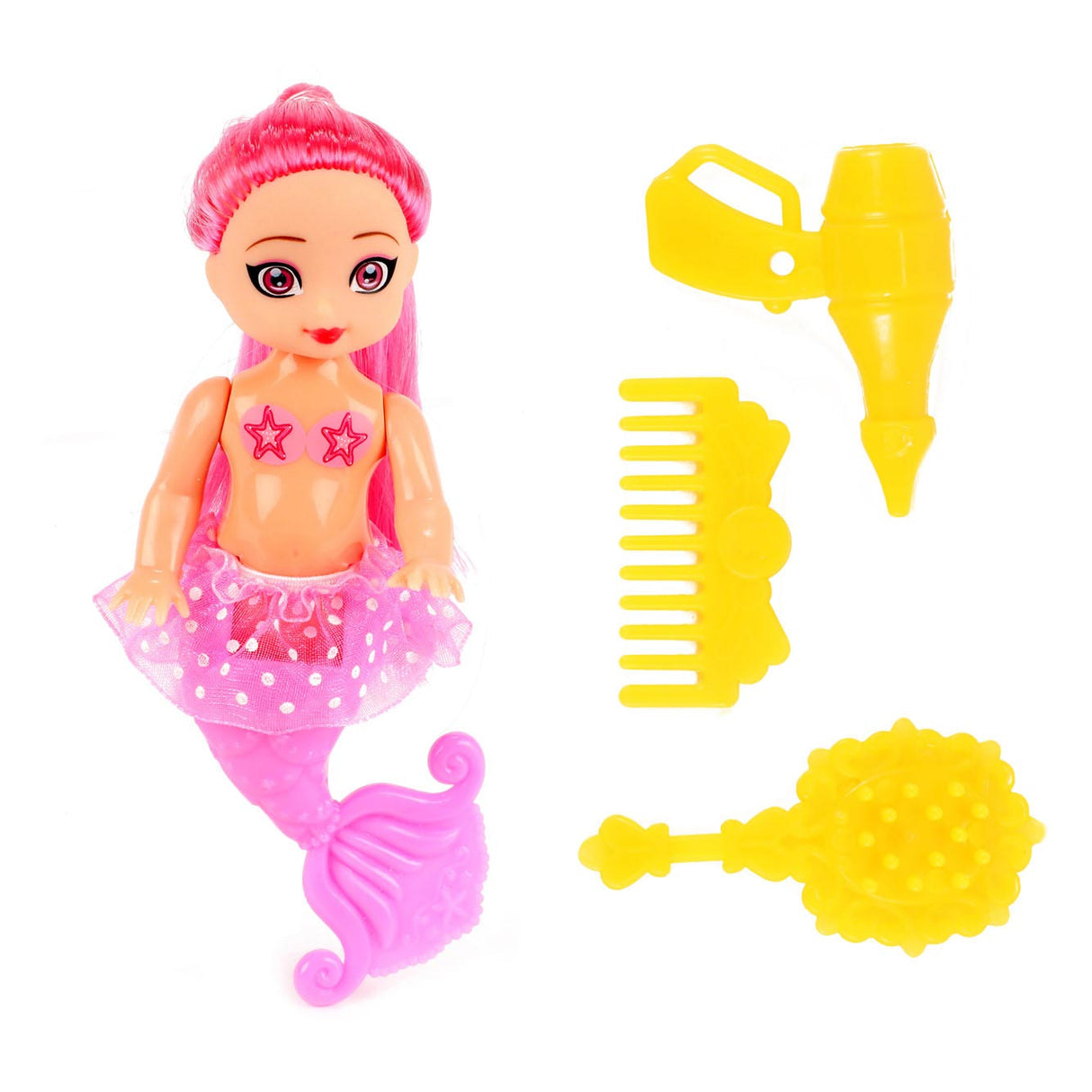 Mermaids Zeemeerminpop met Kammetjes, 12cm