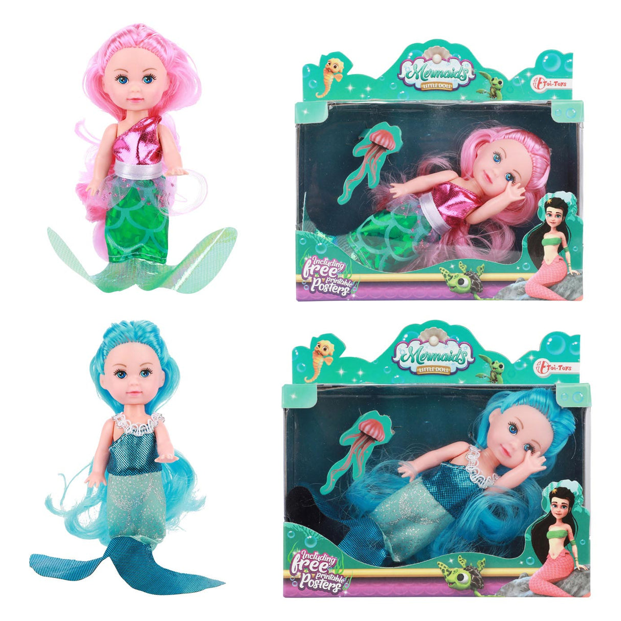 Mermaids Zeemeerminpop Dream Hair, 11cm