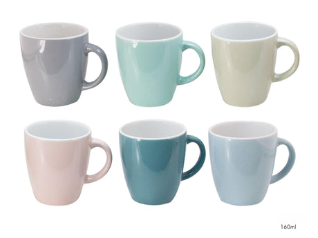 Svenska living mug senseo 160ml boîte de 6 pièces uni couleur (7x7x8cm)