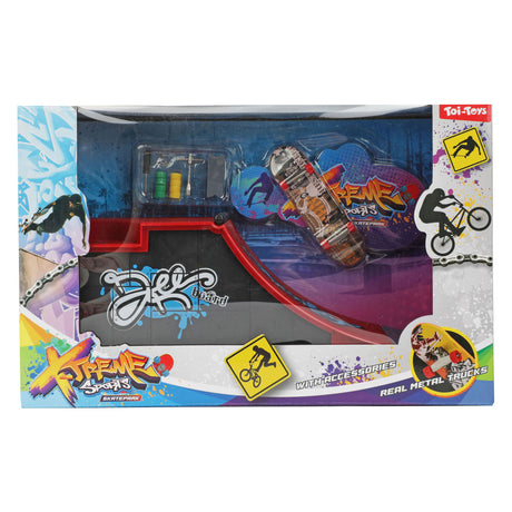 Toi-toys skateboard à doigt ou vélo BMX avec piste de skate