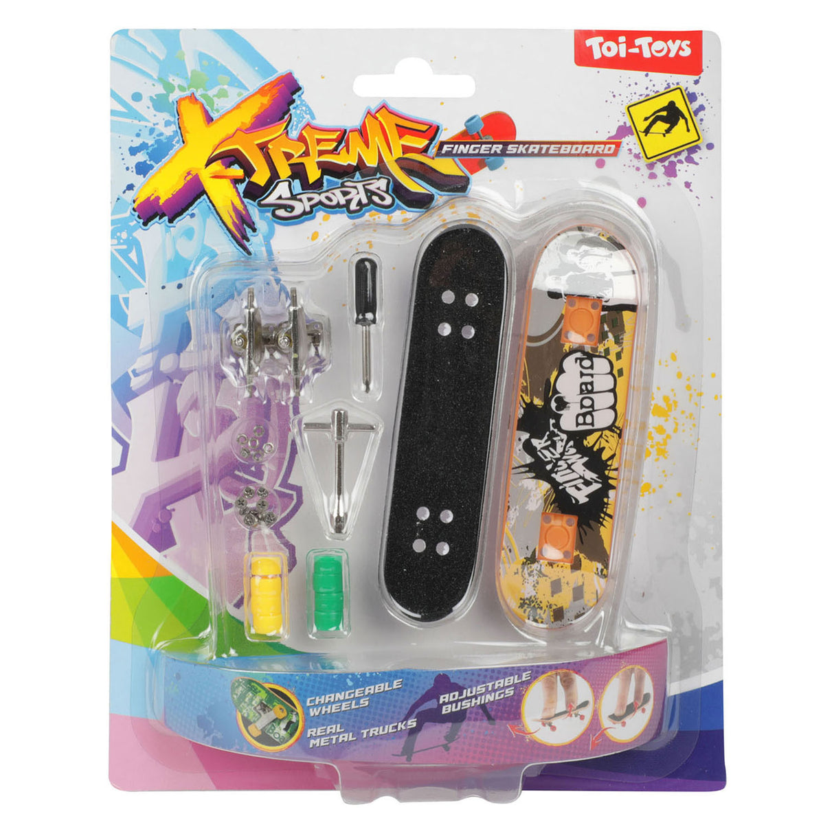 Toi-toys skate skateboard avec roues supplémentaires