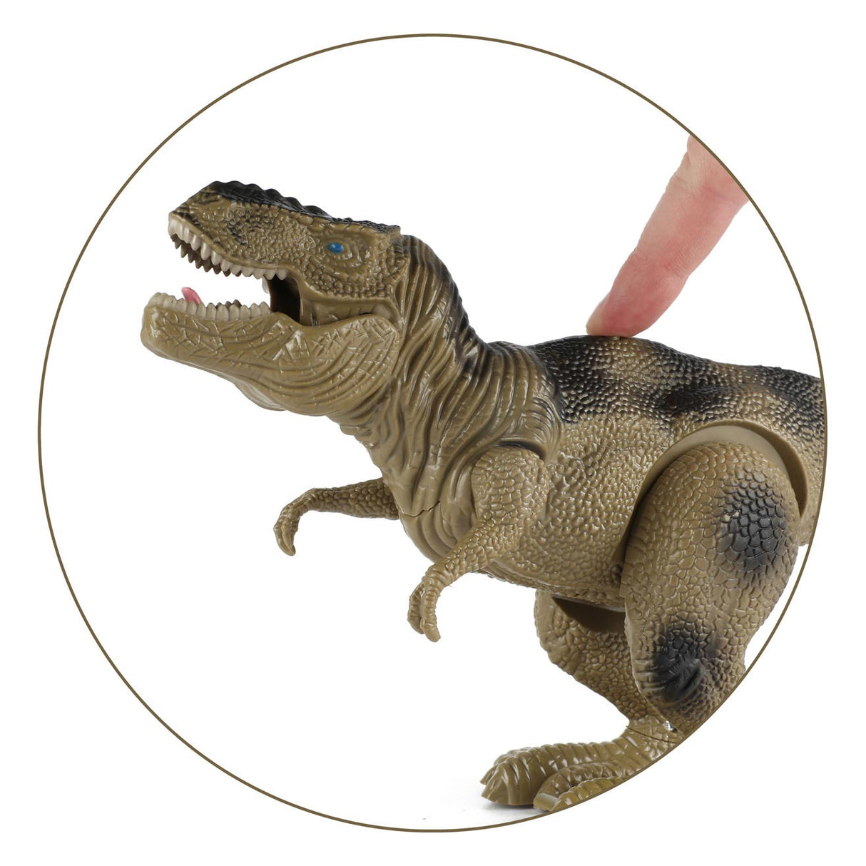 Monde des dinosaures Dino T-Rex marchant avec le son