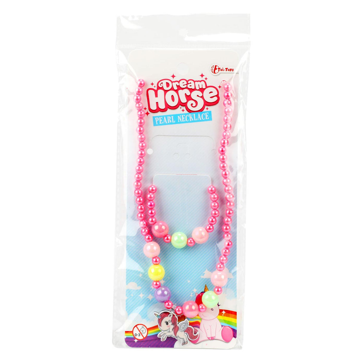 Collier de perles cheval de rêve et bracelet licorne
